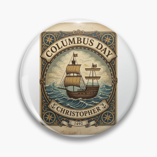Item preview, Christopher Columbus's historic ship for Columbus Day designed and sold by Nela-&-Lena.