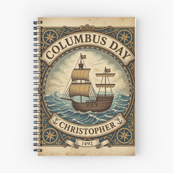 Item preview, Christopher Columbus's historic ship for Columbus Day designed and sold by Nela-&-Lena.