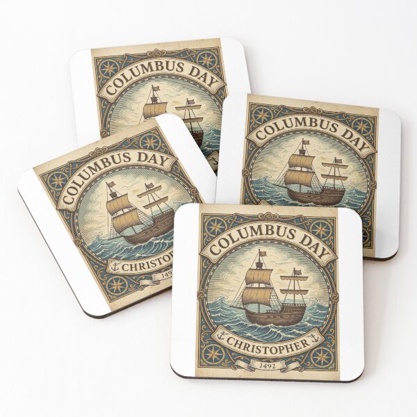 Item preview, Christopher Columbus's historic ship for Columbus Day designed and sold by Nela-&-Lena.