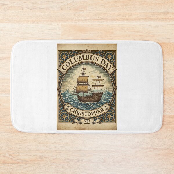Item preview, Christopher Columbus's historic ship for Columbus Day designed and sold by Nela-&-Lena.