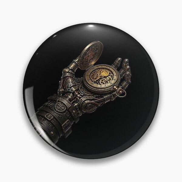 Item preview, Biomechanical Pocket Watch Steampunk Gauntlet designed and sold by LazyDayzCo.