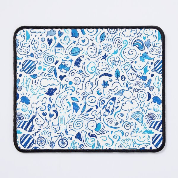 Item preview, 1 Whimsical Hand Drawn Folk Art Doodle Pattern designed and sold by ART ATTACK ZONE.