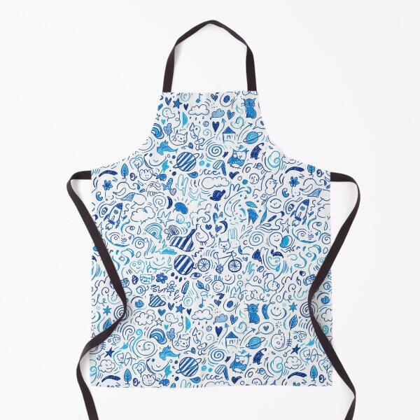 Item preview, 1 Whimsical Hand Drawn Folk Art Doodle Pattern designed and sold by ART ATTACK ZONE.