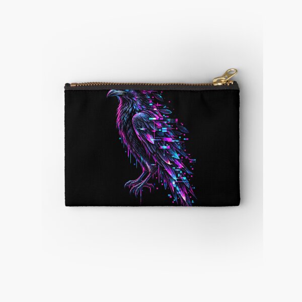 Item preview, Glitch Raven – Cyber Occult Raven Art designed and sold by JupiterGlitchEmpire.