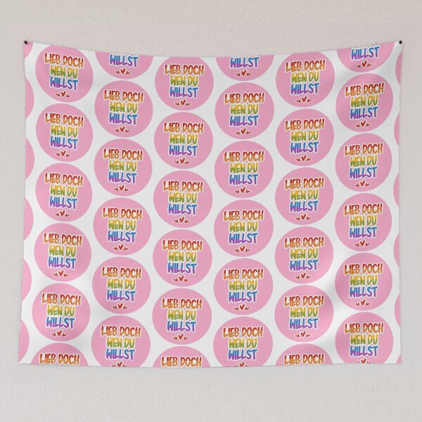 Item preview, Love whomever you want - pink designed and sold by DerKunstraum.