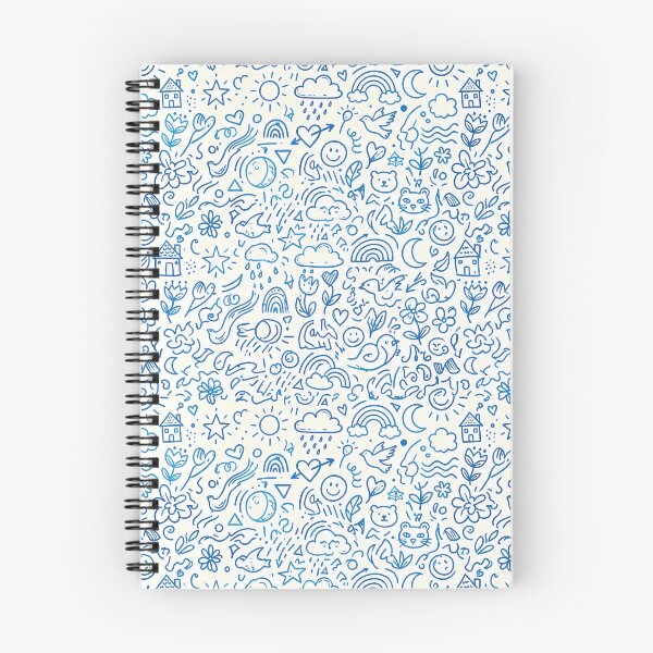 Item preview, 2 Whimsical Hand Drawn Folk Art Doodle Pattern designed and sold by ART ATTACK ZONE.