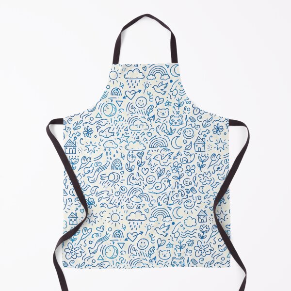 Item preview, 2 Whimsical Hand Drawn Folk Art Doodle Pattern designed and sold by ART ATTACK ZONE.