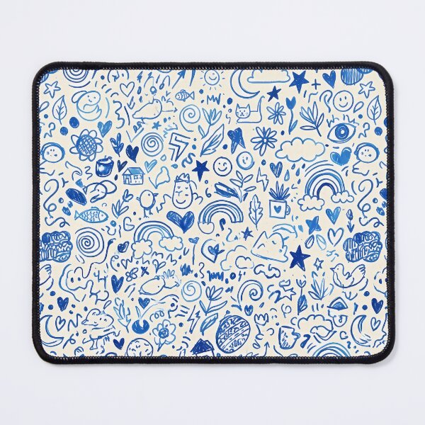 Item preview, 3 Whimsical Hand Drawn Folk Art Doodle Pattern designed and sold by ART ATTACK ZONE.