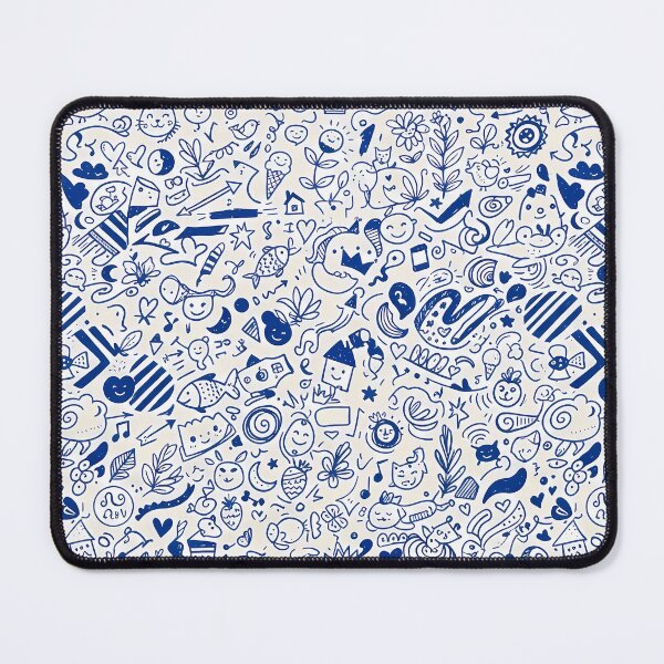 Item preview, 4 Whimsical Hand Drawn Folk Art Doodle Pattern designed and sold by ART ATTACK ZONE.