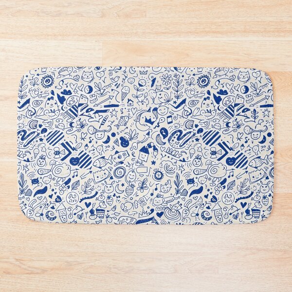 Item preview, 4 Whimsical Hand Drawn Folk Art Doodle Pattern designed and sold by ART ATTACK ZONE.