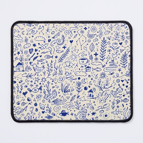 Item preview, 5 Whimsical Hand Drawn Folk Art Doodle Pattern designed and sold by ART ATTACK ZONE.