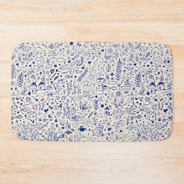 Item preview, 5 Whimsical Hand Drawn Folk Art Doodle Pattern designed and sold by ART ATTACK ZONE.
