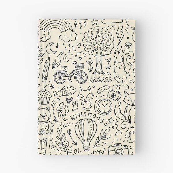 Item preview, 7 Whimsical Hand Drawn Folk Art Doodle Pattern designed and sold by ART ATTACK ZONE.