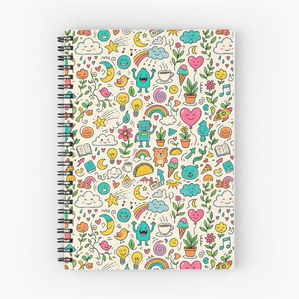 Item preview, 8 Whimsical Hand Drawn Folk Art Doodle Pattern designed and sold by ART ATTACK ZONE.