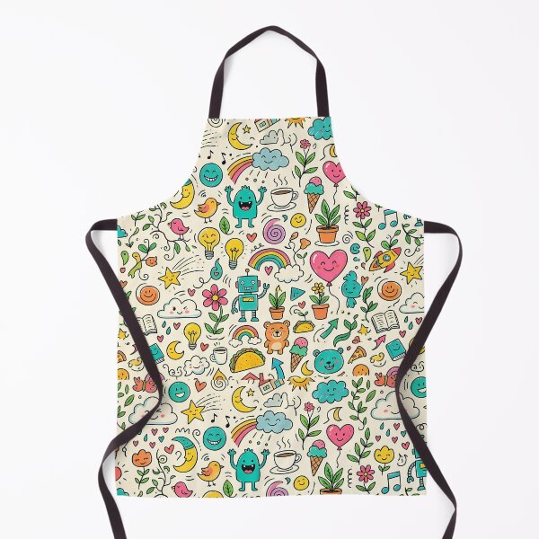 Item preview, 8 Whimsical Hand Drawn Folk Art Doodle Pattern designed and sold by ART ATTACK ZONE.