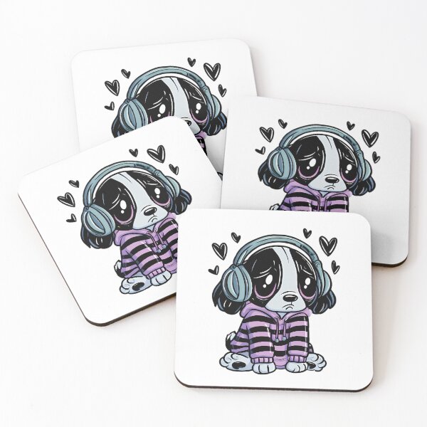 Item preview, Sad Cute Emo Puppy Mascot – Y2K Cartoon Aesthetic designed and sold by Retro Whimsy.