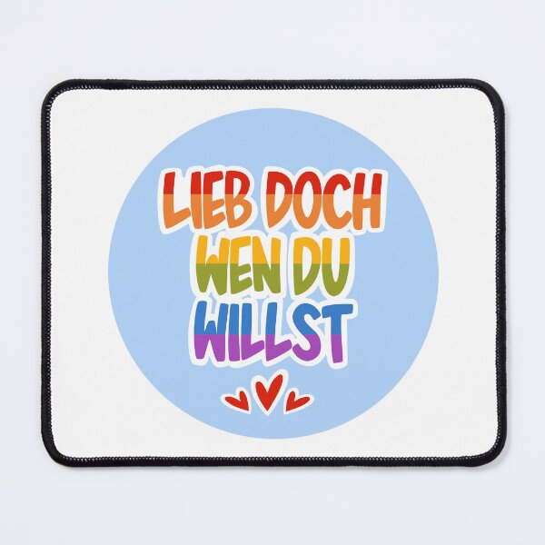 Item preview, Love whomever you want - blue designed and sold by DerKunstraum.