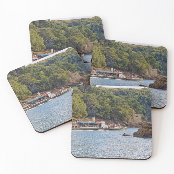 Item preview, The Kingswear Castle Paddle steam ferry passing Kingswear Castle on the River Dart seen from Dartmouth Castle in Devon England UK designed and sold by John Gilham - Landscape Photography.