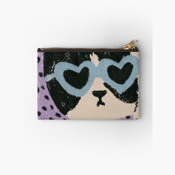 Item preview, A Cool Cat Scarfing Down Pizza While Mousing Around in Heart Glasses Is Totally Purr-plexing designed and sold by Print Fiction.