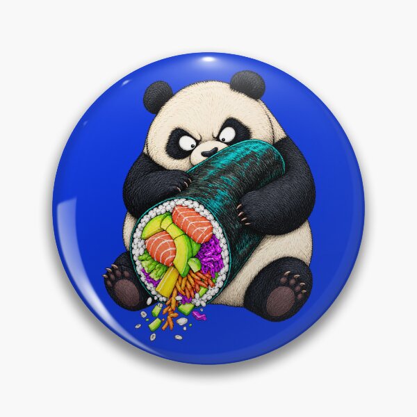 Item preview, Panda Sushi Roll designed and sold by prettykaler.