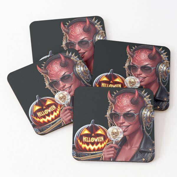 Item preview, Halloween Demon Girl Horns Sunglasses Lollipop designed and sold by Voodoo Store Paranormal Collections.