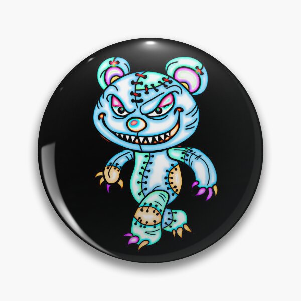 Item preview, Creepy Zombie Teddy Bear – Crazy Halloween Monster designed and sold by Nicole Bleck.