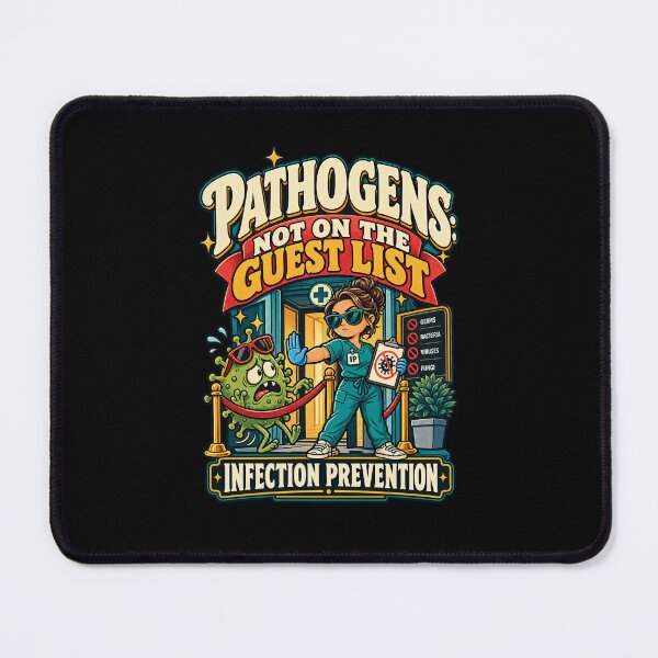 Item preview, Pathogens Not on the Guest List Infection Prevention designed and sold by MOTIFOLK.