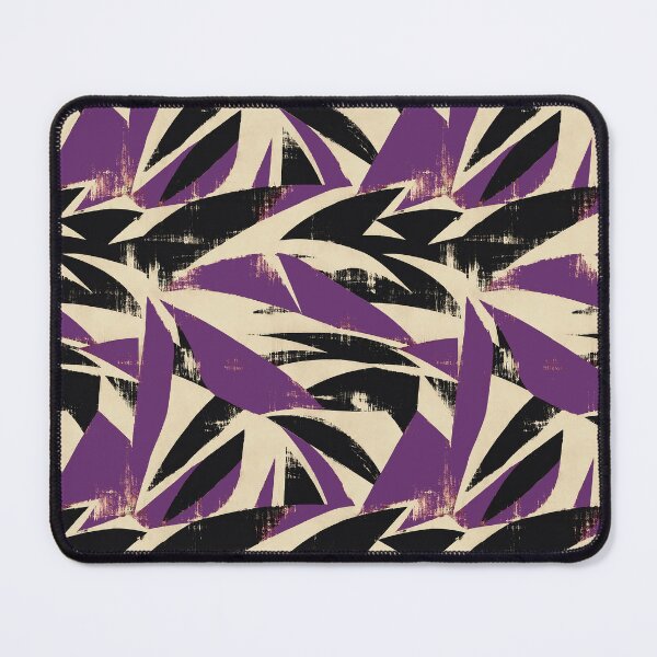 Item preview, Purple Black Expressive Brush Pattern designed and sold by imaniko.