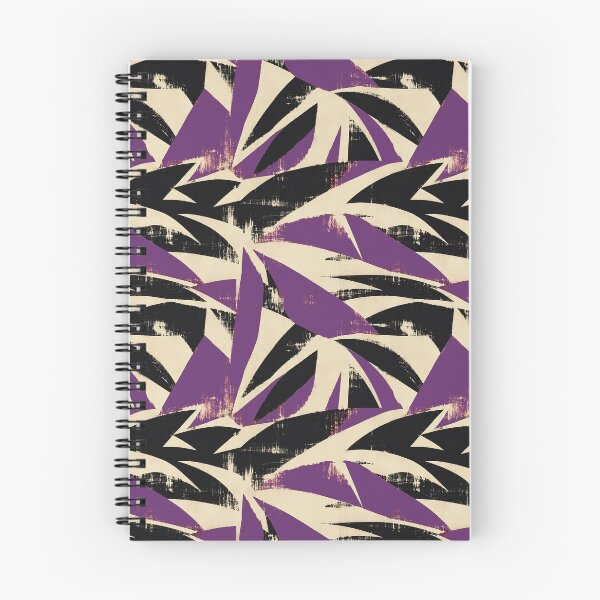 Item preview, Purple Black Expressive Brush Pattern designed and sold by imaniko.