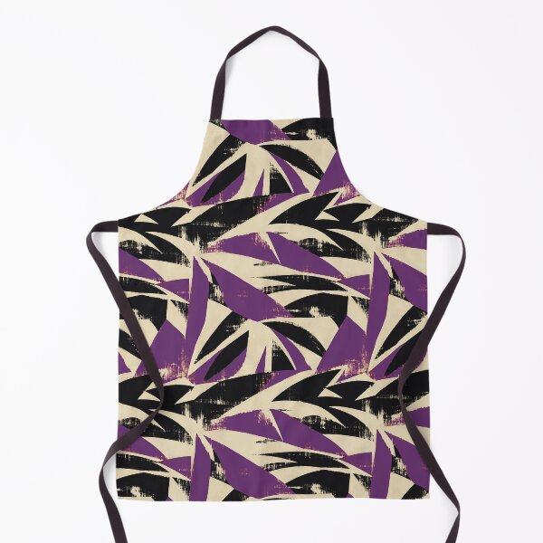 Item preview, Purple Black Expressive Brush Pattern designed and sold by imaniko.