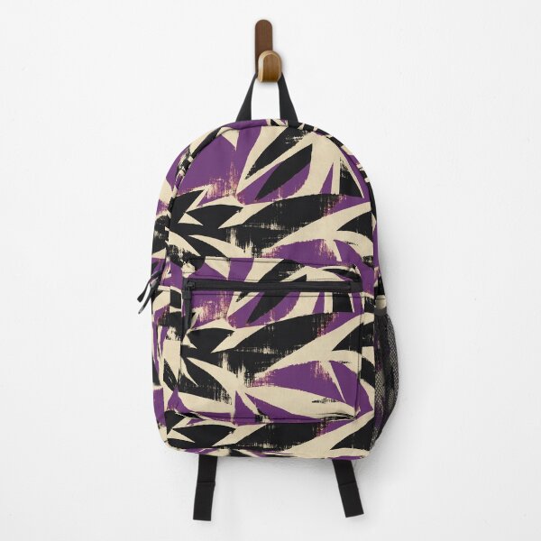 Item preview, Purple Black Expressive Brush Pattern designed and sold by imaniko.