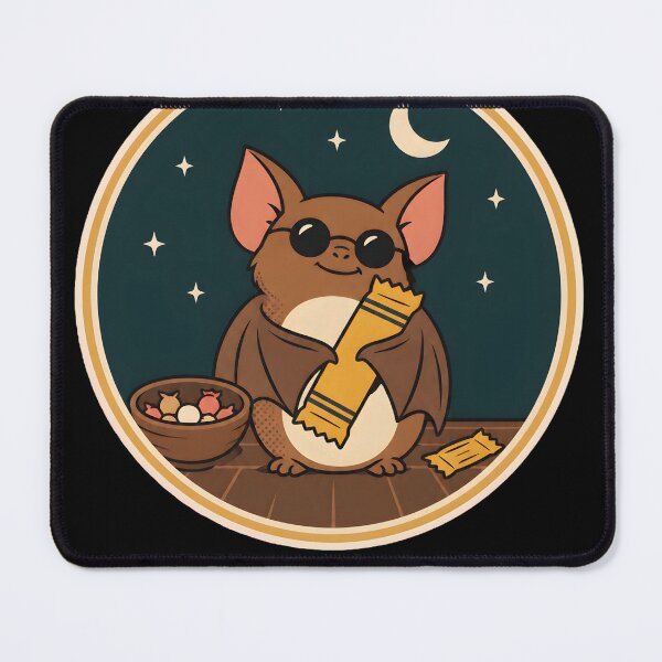Item preview, Funny Halloween Candy Hoarder Bat, Trick or Treating Humor, Spooky Animal Meme, Unhinged Halloween Candy Lover designed and sold by Textify99.