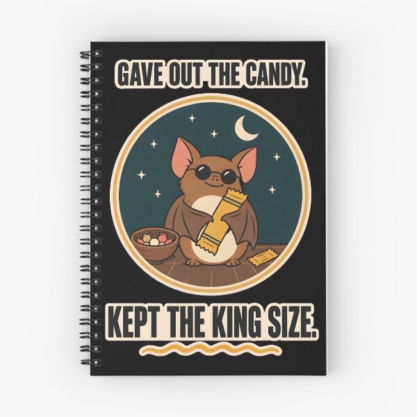 Item preview, Funny Halloween Candy Hoarder Bat, Trick or Treating Humor, Spooky Animal Meme, Unhinged Halloween Candy Lover designed and sold by Textify99.