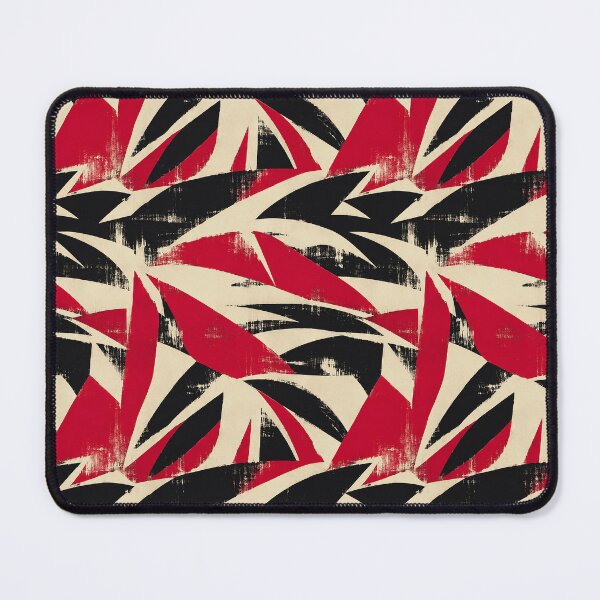 Item preview, Red Black Expressive Brush Pattern designed and sold by imaniko.