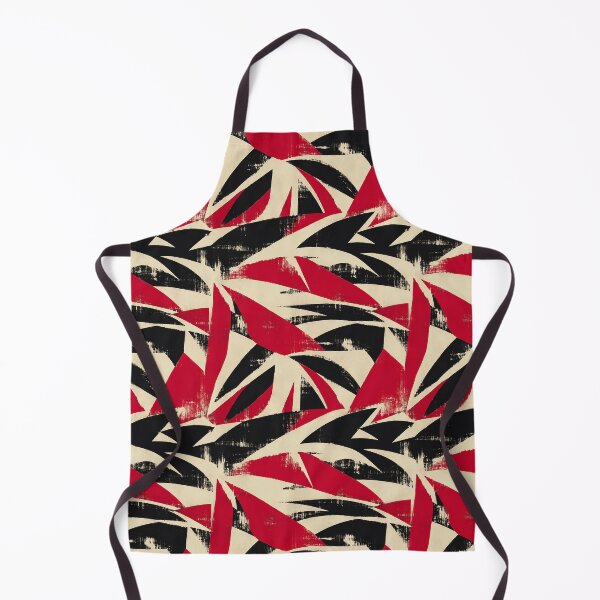 Item preview, Red Black Expressive Brush Pattern designed and sold by imaniko.