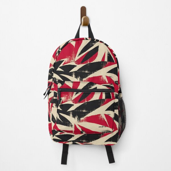 Item preview, Red Black Expressive Brush Pattern designed and sold by imaniko.