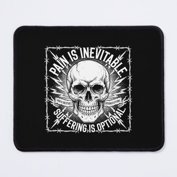 Item preview, White Line Skull Graphic Overcoming Hardship Quote designed and sold by Enea Kelo.