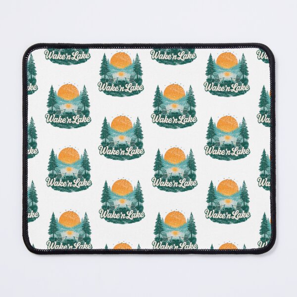 Item preview, WakeN Lake Vintage Retro Cabin Lake Life Sunset Graphic designed and sold by SEINENGAPPI18.