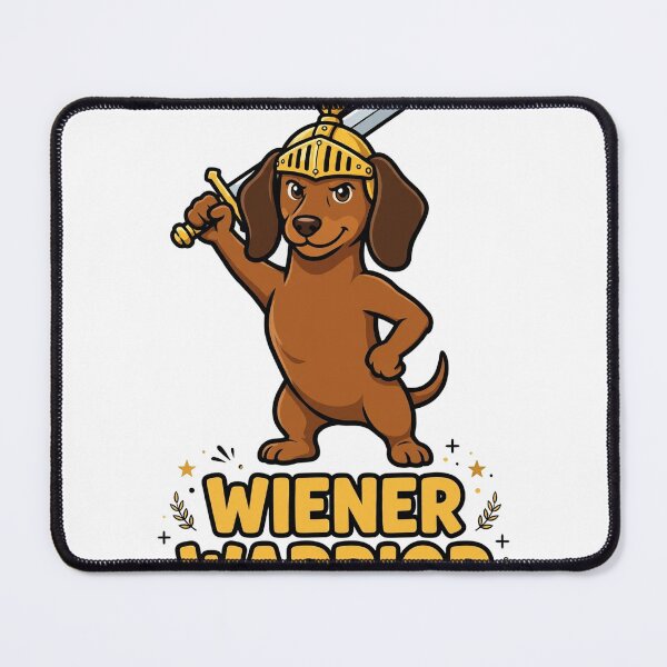 Item preview, Wiener Warrior Funny Dachshund Knight T-Shirt designed and sold by ApparelOutpost.