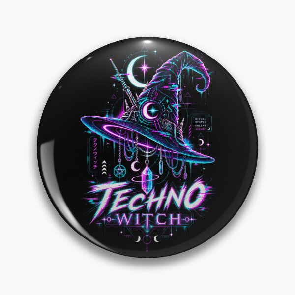 Item preview, Techno Witch – Cyberpunk Glitch Witchcraft designed and sold by JupiterGlitchEmpire.