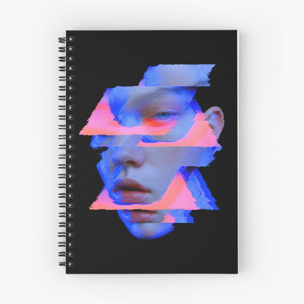 Item preview, Glitch Blue Portrait designed and sold by folskullyz.