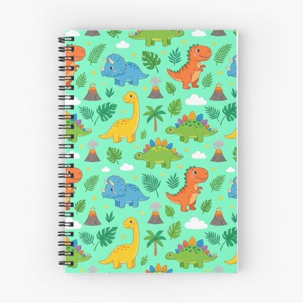 Item preview, Cute Baby Dinosaur Tropical Seamless Pattern designed and sold by ShivCraftStudio.