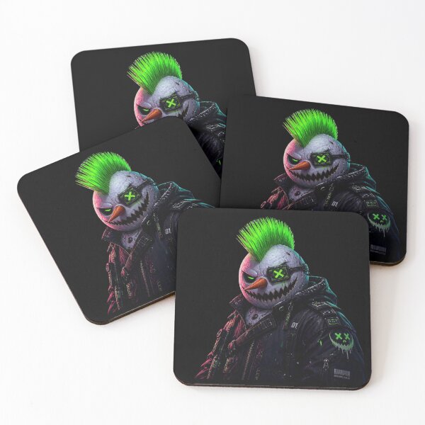 Item preview, Dark Cyberpunk Evil Snowman Gothic Christmas designed and sold by LazyDayzCo.