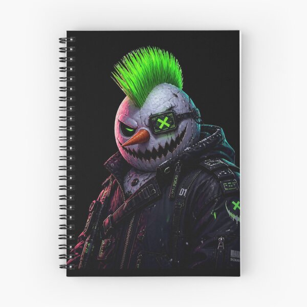 Item preview, Dark Cyberpunk Evil Snowman Gothic Christmas designed and sold by LazyDayzCo.