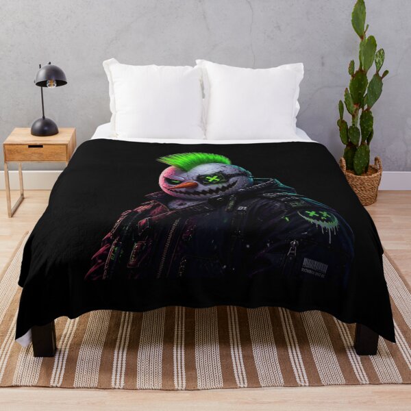 Item preview, Dark Cyberpunk Evil Snowman Gothic Christmas designed and sold by LazyDayzCo.