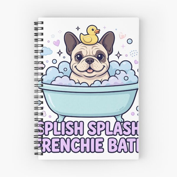 Item preview, Splish Splash Frenchie Bath Cute French Bulldog T-Shirt designed and sold by ApparelOutpost.