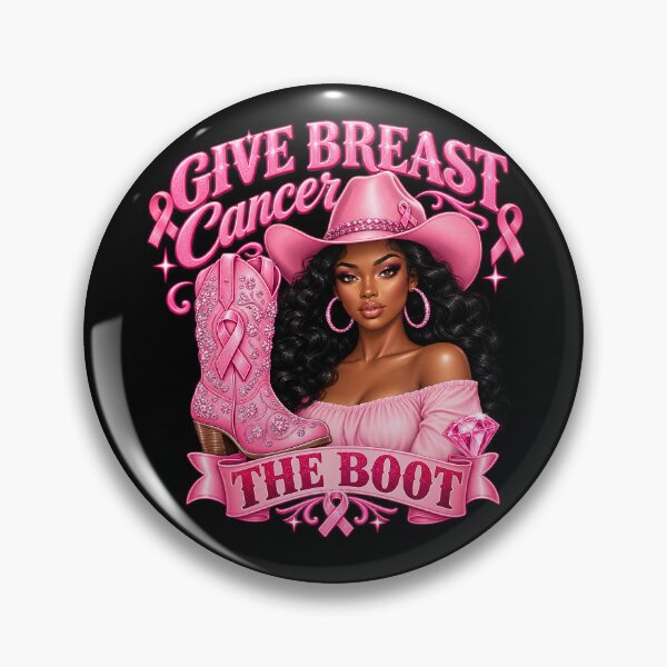 Item preview, Give Breast Cancer The Boot Pink Cowgirl Ribbon designed and sold by VGAfanatic.