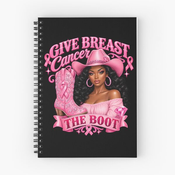 Item preview, Give Breast Cancer The Boot Pink Cowgirl Ribbon designed and sold by VGAfanatic.