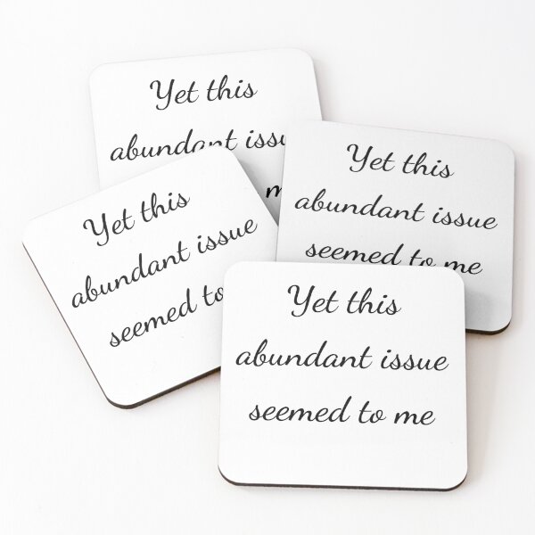 Item preview, “Yet this abundant issue seemed to me” - handwriting black designed and sold by ariksworld.