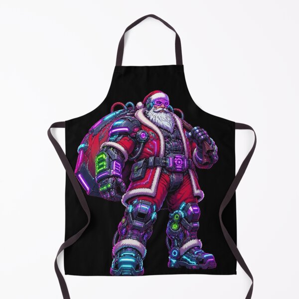 Item preview, Cyberpunk Mecha Santa Claus Cyborg Graphic designed and sold by LazyDayzCo.